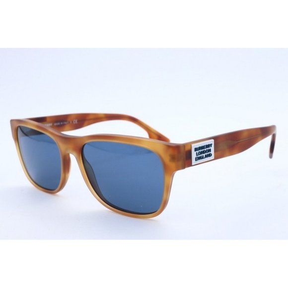 Authentic Burberry B 4309 3861/80 Square Tortoise Sunglasses Blue Lens 57mm (A) - Picture 1 of 6